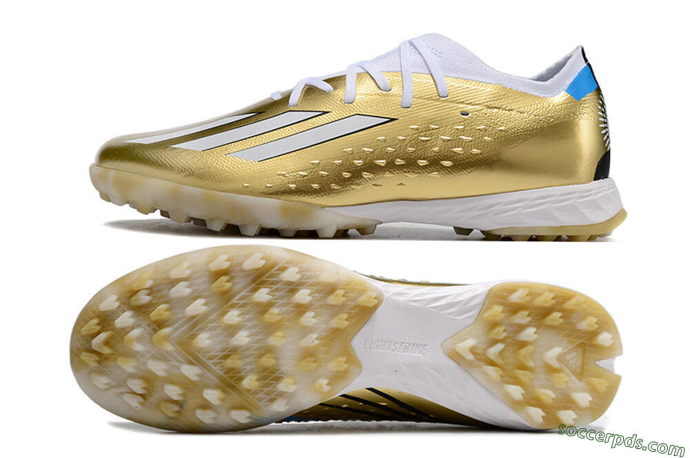 Adidas X Speedportal.1 TF Low-Tops Football Shoes - Gold/White/Blue 0