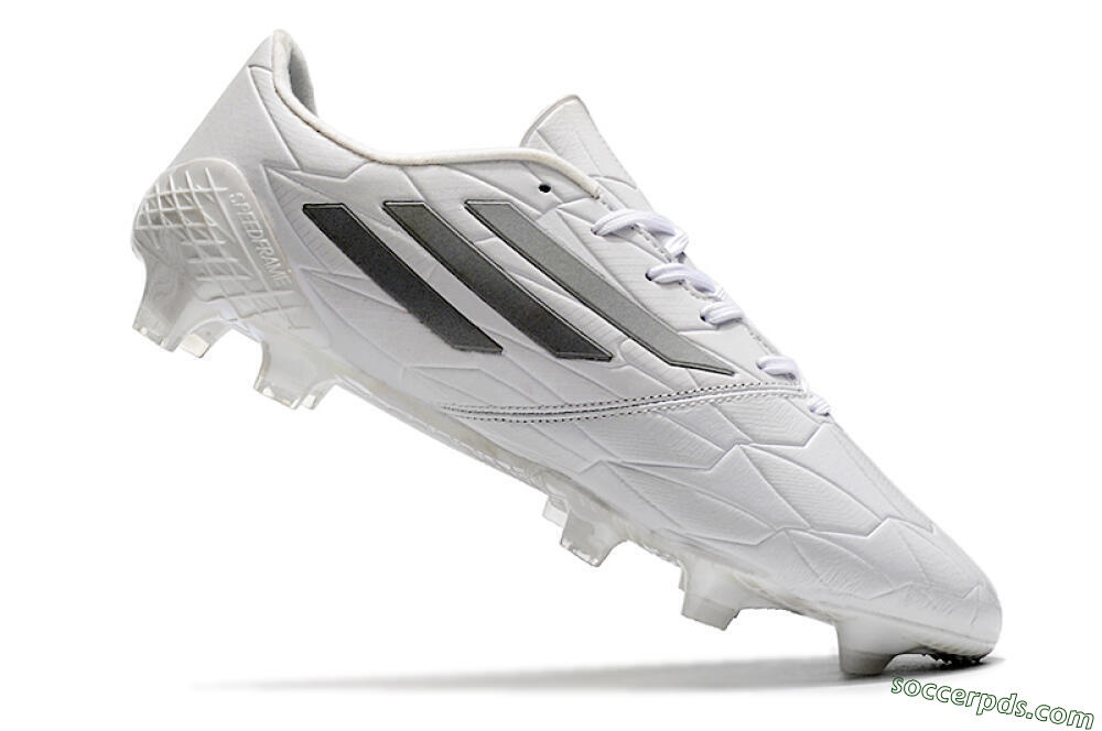 Adidas F50 Adizero Ghosted FG Low-Tops Football Boots - White/Grey/Silver 4