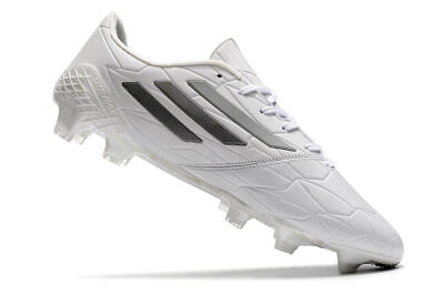 Adidas F50 Adizero Ghosted FG Low-Tops Football Boots - White/Grey/Silver