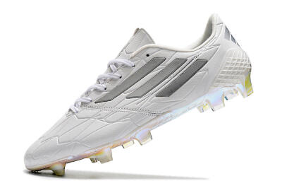 Adidas F50 Adizero Ghosted FG Low-Tops Football Boots - White/Grey/Silver