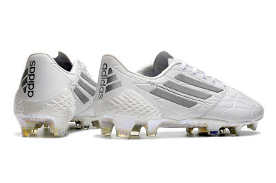 Adidas F50 Adizero Ghosted FG Low-Tops Football Boots - White/Grey/Silver