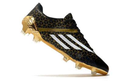 Adidas F50 Adizero Ghosted FG Low-Tops Football Boots - Black/White/Gold