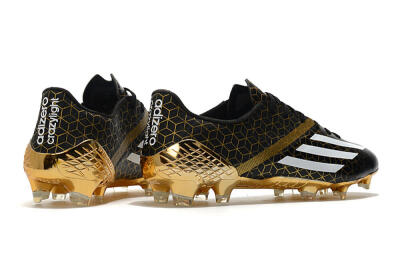 Adidas F50 Adizero Ghosted FG Low-Tops Football Boots - Black/White/Gold