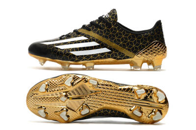 Adidas F50 Adizero Ghosted FG Low-Tops Football Boots - Black/White/Gold