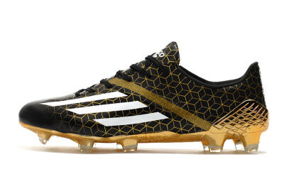 Adidas F50 Adizero Ghosted FG Low-Tops Football Boots - Black/White/Gold