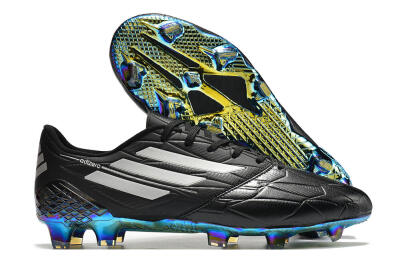 Adidas F50 Adizero Ghosted FG Low-Tops Football Boots - Black/White/Gold