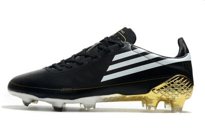 Adidas F50 Adizero Ghosted FG Low-Tops Football Boots - Black/White/Gold