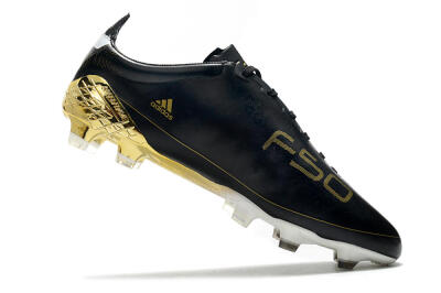 Adidas F50 Adizero Ghosted FG Low-Tops Football Boots - Black/White/Gold