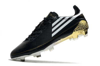 Adidas F50 Adizero Ghosted FG Low-Tops Football Boots - Black/White/Gold