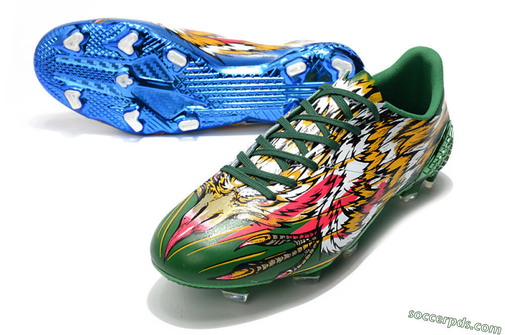 Adidas F50 Adizero Ghosted FG Low-Tops Football Boots - Green/Pink/Yellow 3