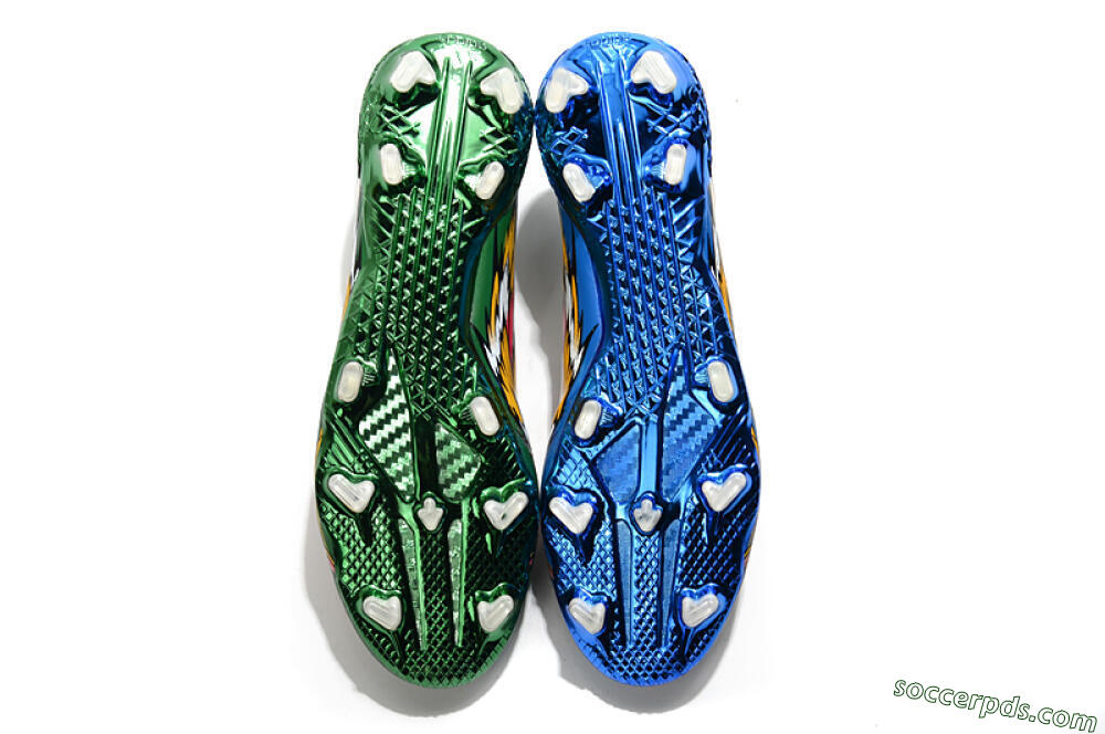 Adidas F50 Adizero Ghosted FG Low-Tops Football Boots - Green/Pink/Yellow 6