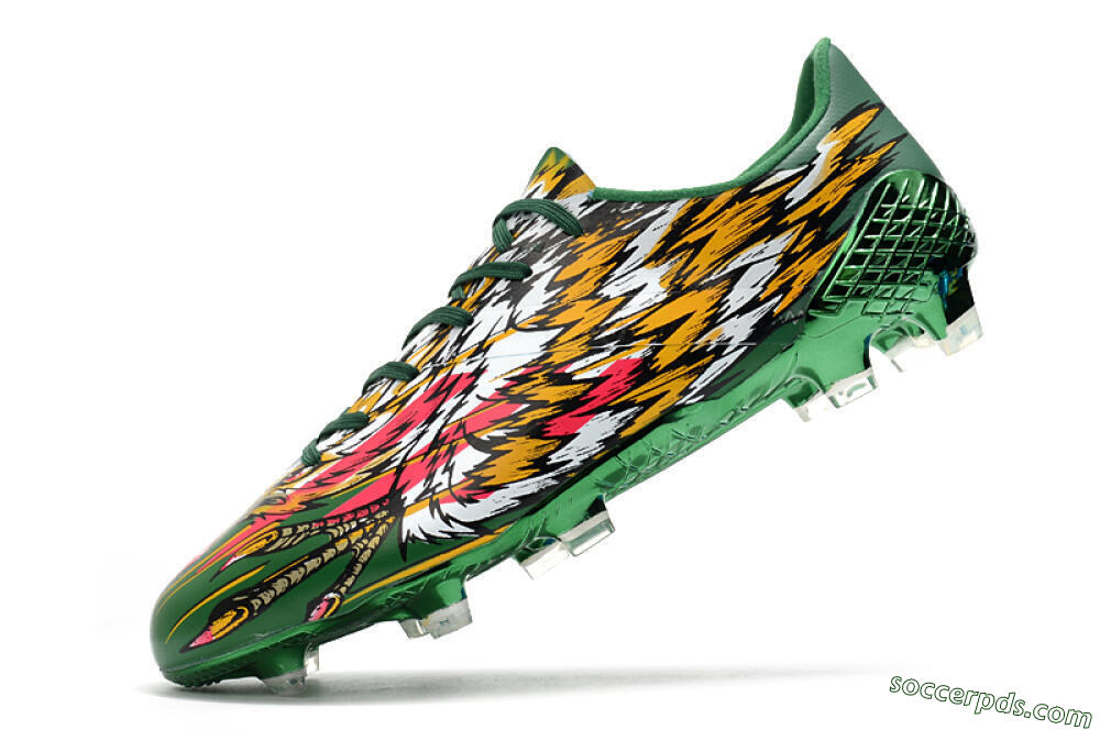 Adidas F50 Adizero Ghosted FG Low-Tops Football Boots - Green/Pink/Yellow 5