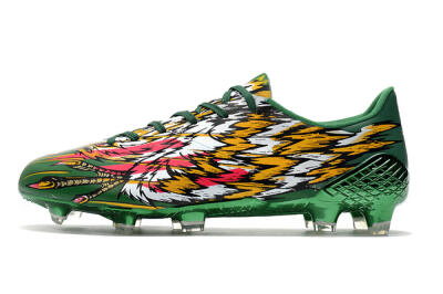 Adidas F50 Adizero Ghosted FG Low-Tops Football Boots - Green/Pink/Yellow