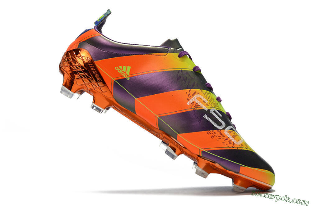 Adidas F50 Adizero Ghosted FG Low-Tops Football Boots - Purple/Blue/Yellow 4