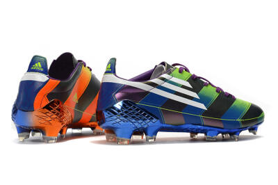 Adidas F50 Adizero Ghosted FG Low-Tops Football Boots - Purple/Blue/Yellow
