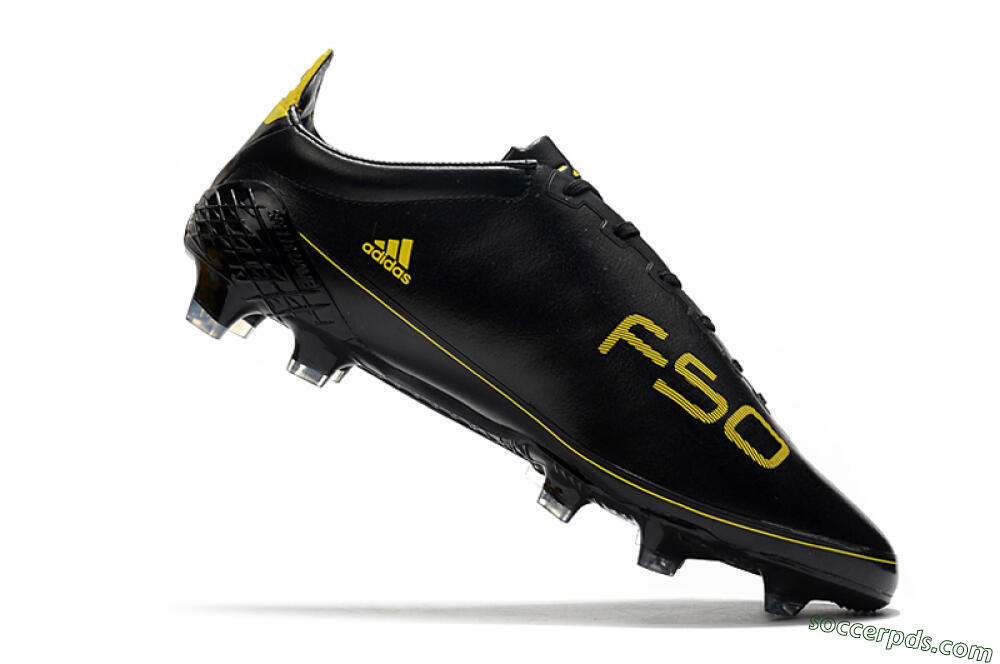 Adidas F50 Adizero Ghosted FG Low-Tops Football Boots - Black/Yellow 4