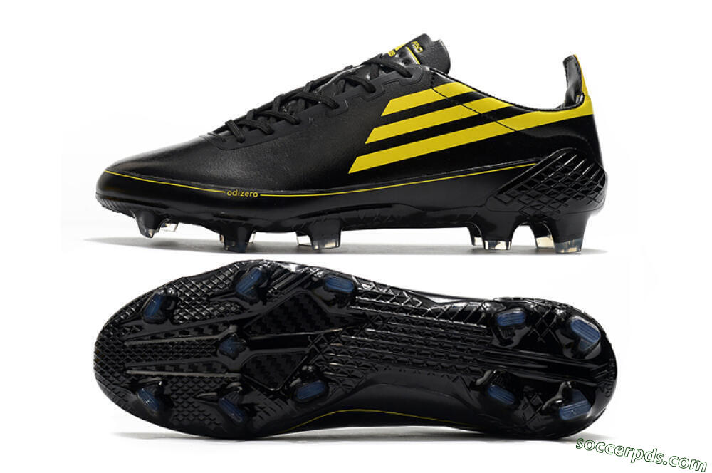 Adidas F50 Adizero Ghosted FG Low-Tops Football Boots - Black/Yellow 0