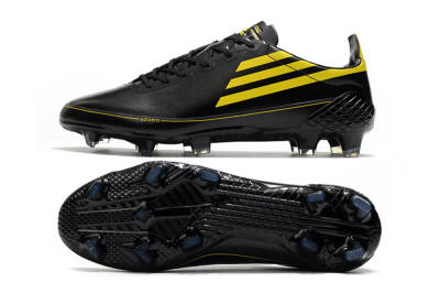 Adidas F50 Adizero Ghosted FG Low-Tops Football Boots - Black/Yellow