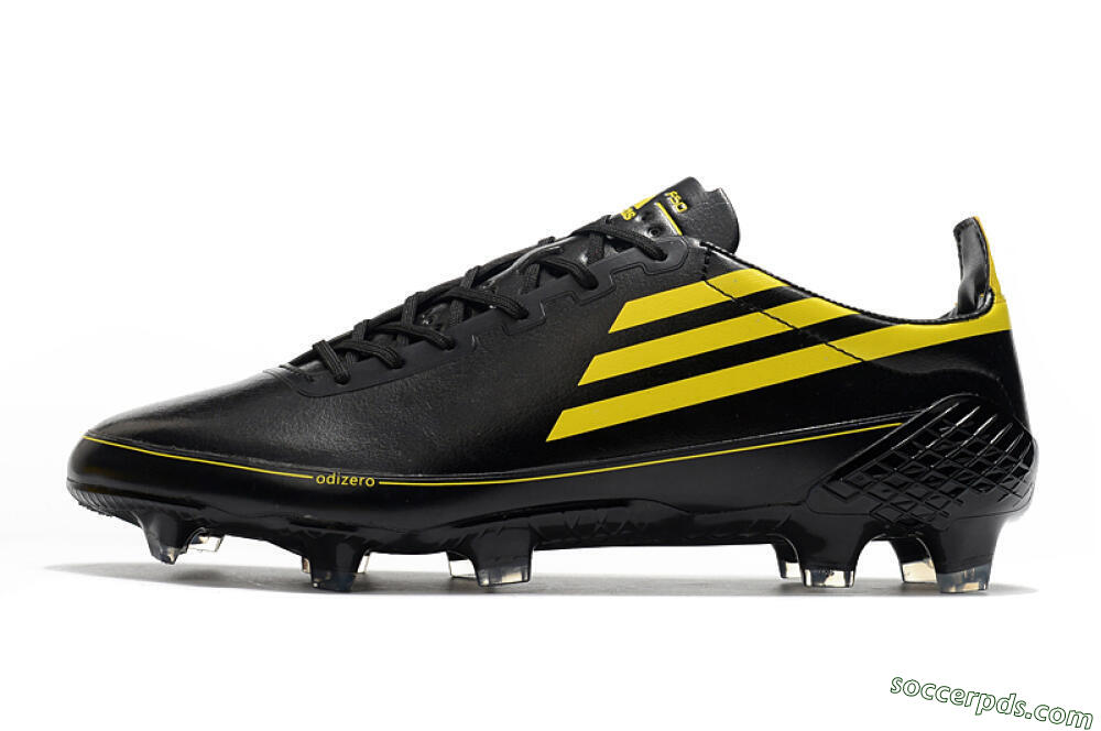 Adidas F50 Adizero Ghosted FG Low-Tops Football Boots - Black/Yellow 2