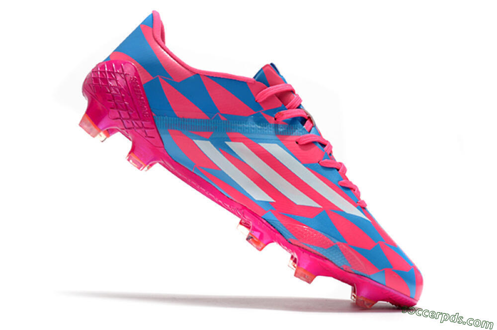 Adidas F50 Adizero Ghosted FG Low-Tops Football Boots - Pink/White/Blue 4