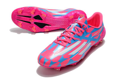 Adidas F50 Adizero Ghosted FG Low-Tops Football Boots - Pink/White/Blue