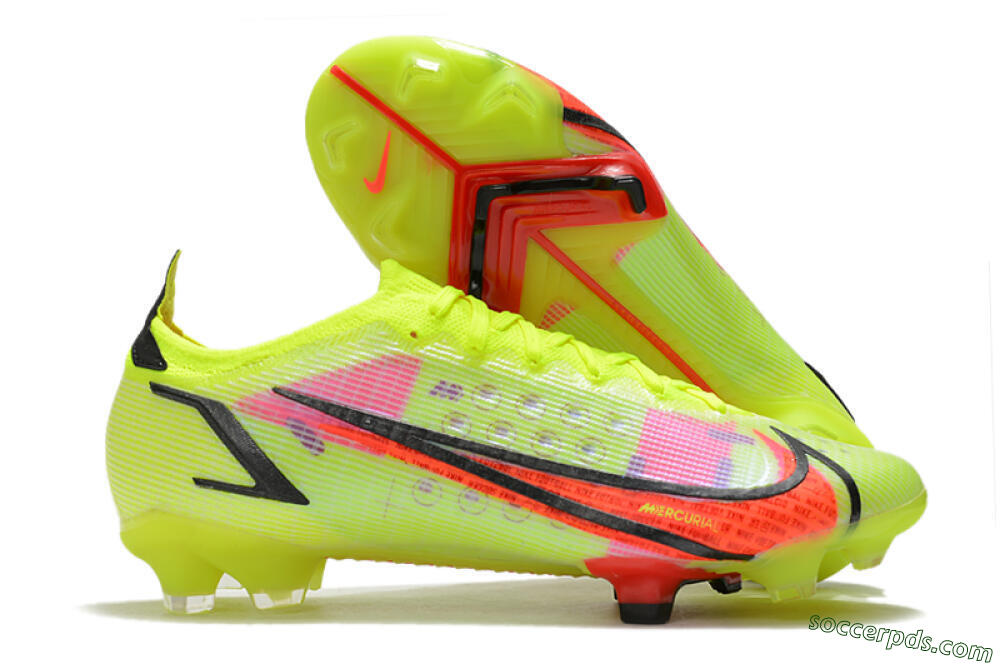 Nike Mercurial Vapor 14 Elite FG Low-Tops Football Boots - Yellow/Red/Black 1