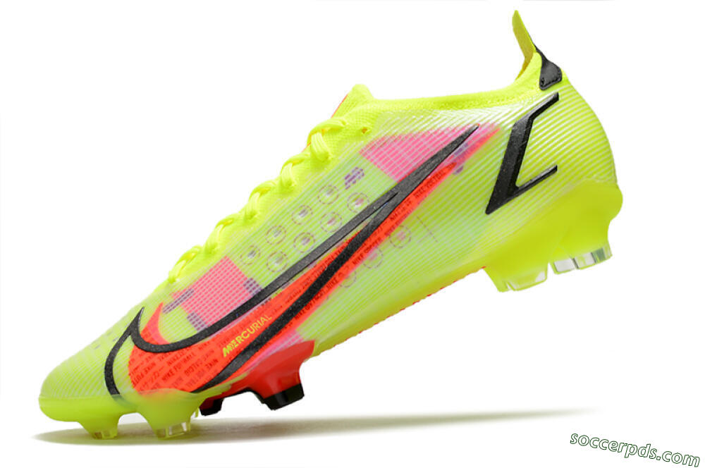 Nike Mercurial Vapor 14 Elite FG Low-Tops Football Boots - Yellow/Red/Black 5