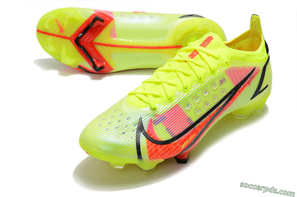 Nike Mercurial Vapor 14 Elite FG Low-Tops Football Boots - Yellow/Red/Black 3
