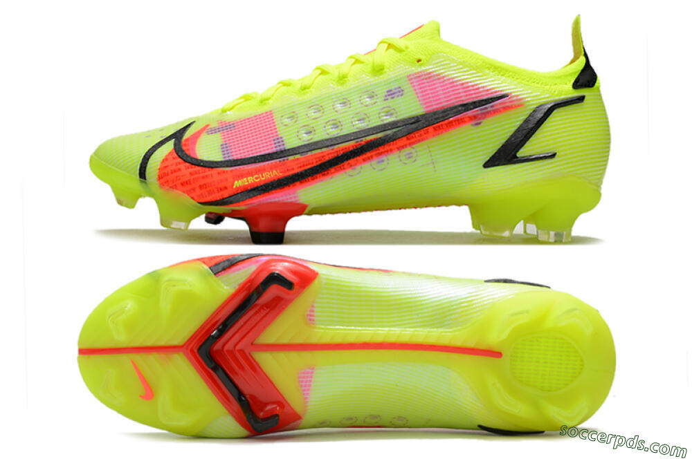 Nike Mercurial Vapor 14 Elite FG Low-Tops Football Boots - Yellow/Red/Black 0