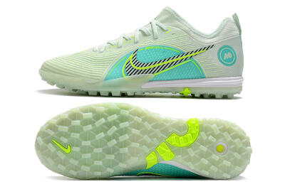 Nike Mercurial Vapor 14 Pro TF Low-Tops Football Shoes - Yellow/Black/Jade