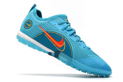 Nike Mercurial Vapor 14 Pro TF Low-Tops Football Shoes - Jade/Yellow/Red