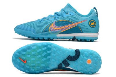 Nike Mercurial Vapor 14 Pro TF Low-Tops Football Shoes - Jade/Yellow/Red