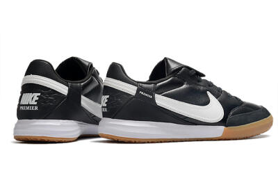Nike The Premier 3 IC Low-Tops Football Shoes - Black/White/Brown