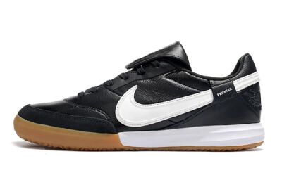 Nike The Premier 3 IC Low-Tops Football Shoes - Black/White/Brown