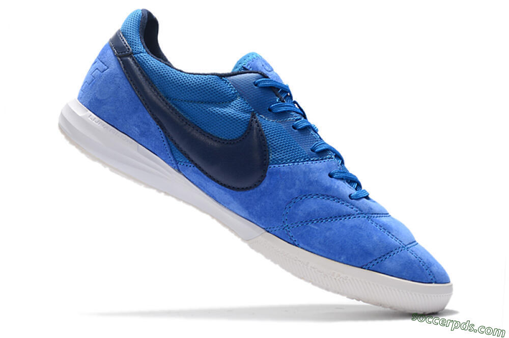 Nike Premier 2 Sala IC Low-Tops Football Shoes - Blue/White 4