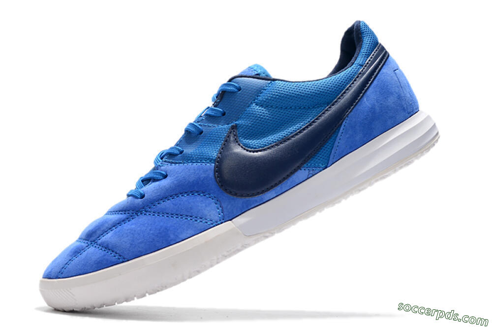 Nike Premier 2 Sala IC Low-Tops Football Shoes - Blue/White 5
