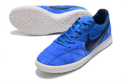 Nike Premier 2 Sala IC Low-Tops Football Shoes - Blue/White