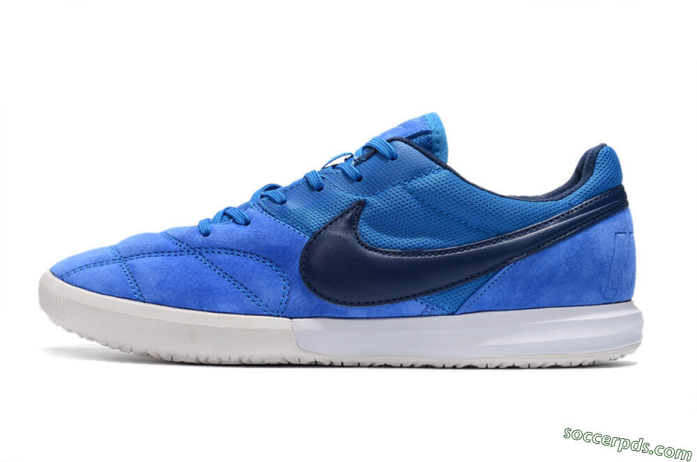 Nike Premier 2 Sala IC Low-Tops Football Shoes - Blue/White 2