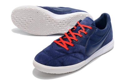 Nike Premier 2 Sala IC Low-Tops Football Shoes - Blue/Red/White