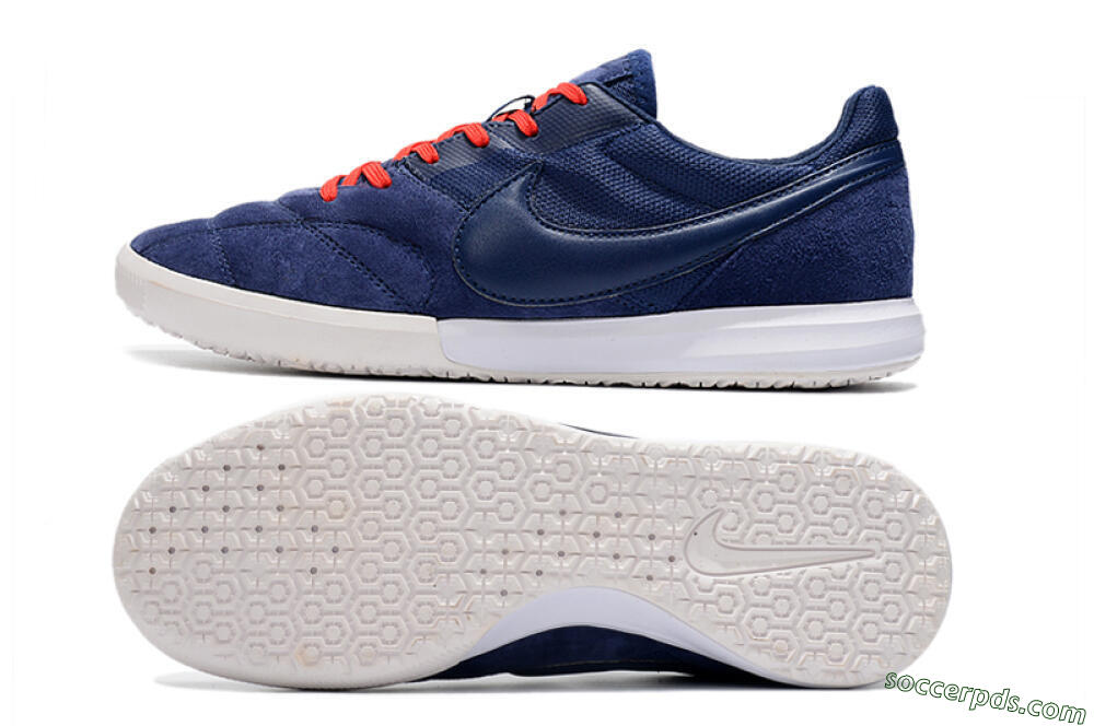 Nike Premier 2 Sala IC Low-Tops Football Shoes - Blue/Red/White 0