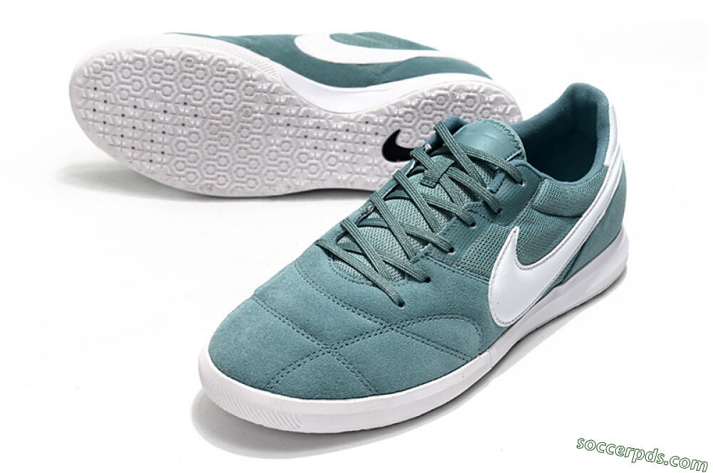 Nike Premier 2 Sala IC Low-Tops Football Shoes - Blue/White/Black 3