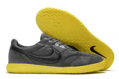 Nike Premier 2 Sala IC Low-Tops Football Shoes - Grey/Black/Yellow