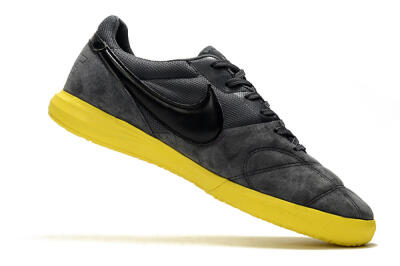 Nike Premier 2 Sala IC Low-Tops Football Shoes - Grey/Black/Yellow