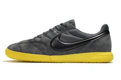 Nike Premier 2 Sala IC Low-Tops Football Shoes - Grey/Black/Yellow