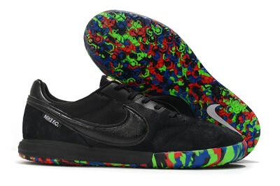 Nike Premier 2 Sala IC Low-Tops Football Shoes - Black/Red/Green/Blue