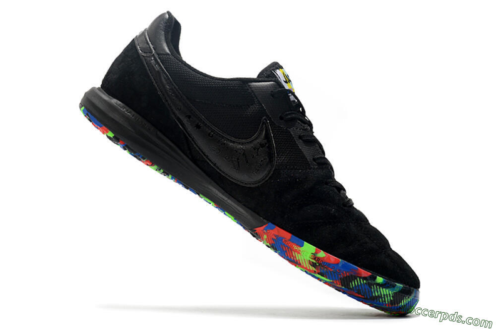 Nike Premier 2 Sala IC Low-Tops Football Shoes - Black/Red/Green/Blue 4