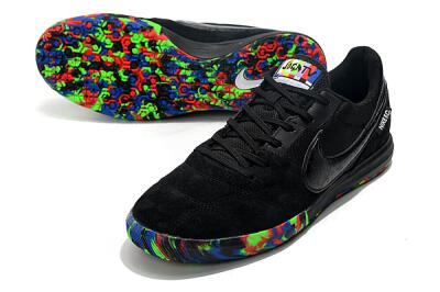 Nike Premier 2 Sala IC Low-Tops Football Shoes - Black/Red/Green/Blue