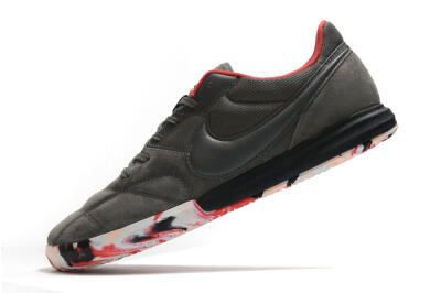 Nike Premier 2 Sala IC Low-Tops Football Shoes - Grey/White/Red