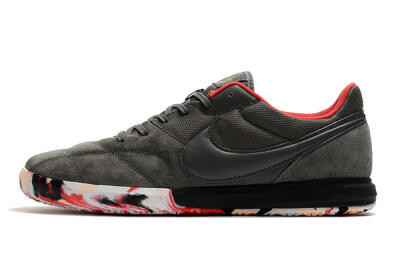 Nike Premier 2 Sala IC Low-Tops Football Shoes - Grey/White/Red