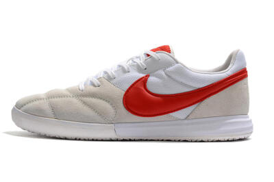 Nike Premier 2 Sala IC Low-Tops Football Shoes - Grey/White/Red